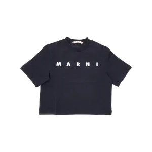 Hot Metallized logo print T-shirt Kids Clothing