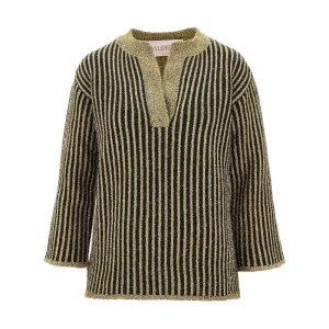 Clearance Metallized striped sweater Knitwear