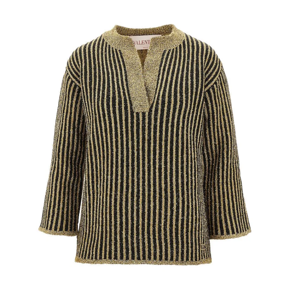 metallized_striped_sweate_0.webp Clearance Metallized striped sweater Knitwear