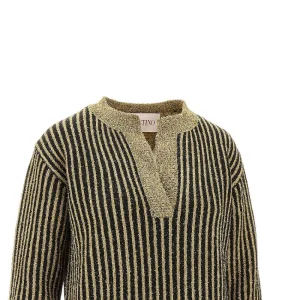 Clearance Metallized striped sweater Knitwear