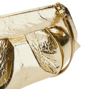 Clearance Metallized vegan leather 'Emera' clutch Clutches