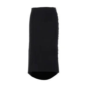 Outlet Midi skirt with side buttoning Skirts