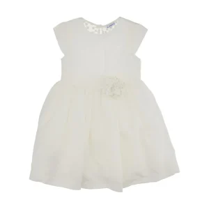 Online Mini dress with embroidered tulle back Kids Clothing