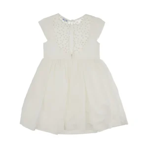 Online Mini dress with embroidered tulle back Kids Clothing