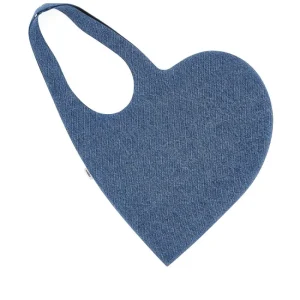 Hot Mini 'Heart' denim tote bag Shoulder Bags
