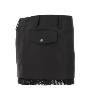 Sale Mini skirt with crochet lace trim Skirts