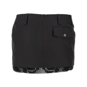 Sale Mini skirt with crochet lace trim Skirts