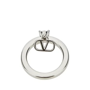 Clearance Mini Vlogo Signature' ring with crystal Jewelry And Watches