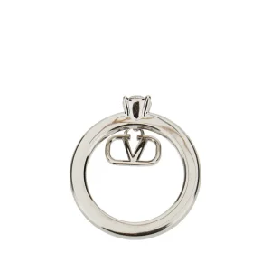Clearance Mini Vlogo Signature' ring with crystal Jewelry And Watches