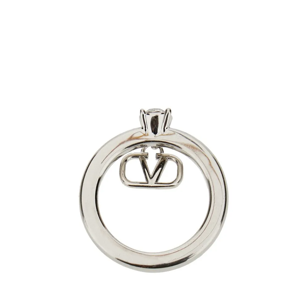 mini_vlogo_signature_ring_1.webp Clearance Mini Vlogo Signature' ring with crystal Jewelry And Watches