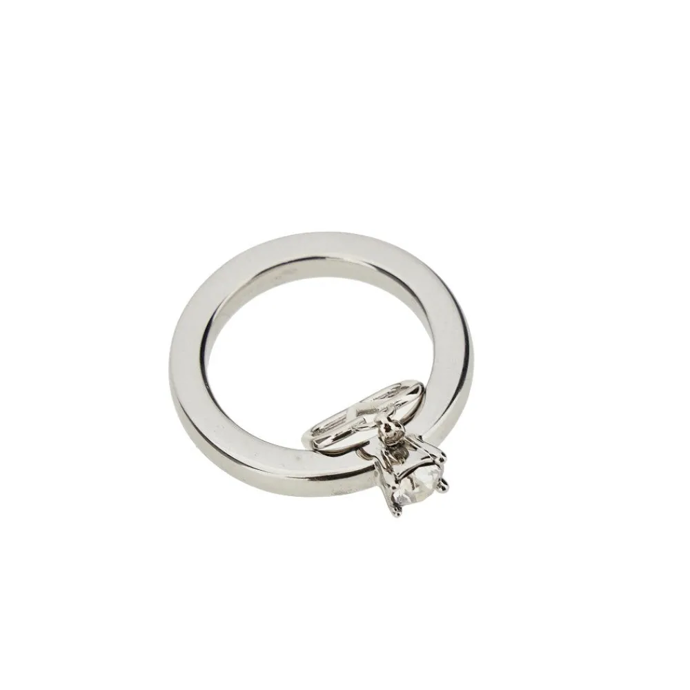 mini_vlogo_signature_ring_2.webp Clearance Mini Vlogo Signature' ring with crystal Jewelry And Watches