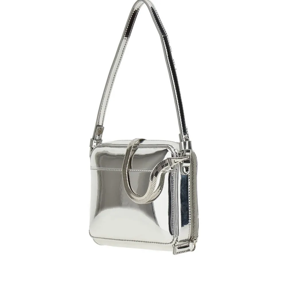 mirrored_faux_leather_clo_1.webp Sale Mirrored faux leather 'Cloud' mini bag Mini Bags