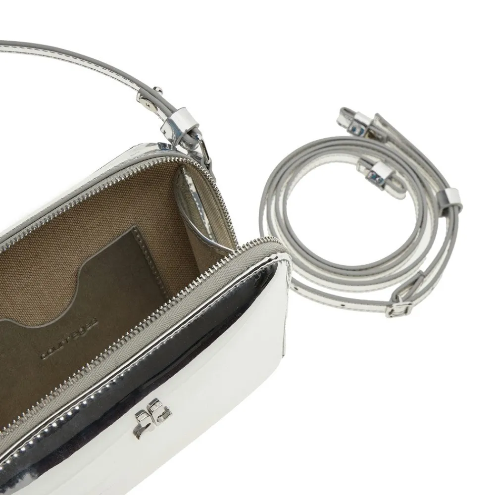 mirrored_faux_leather_clo_2.webp Sale Mirrored faux leather 'Cloud' mini bag Mini Bags