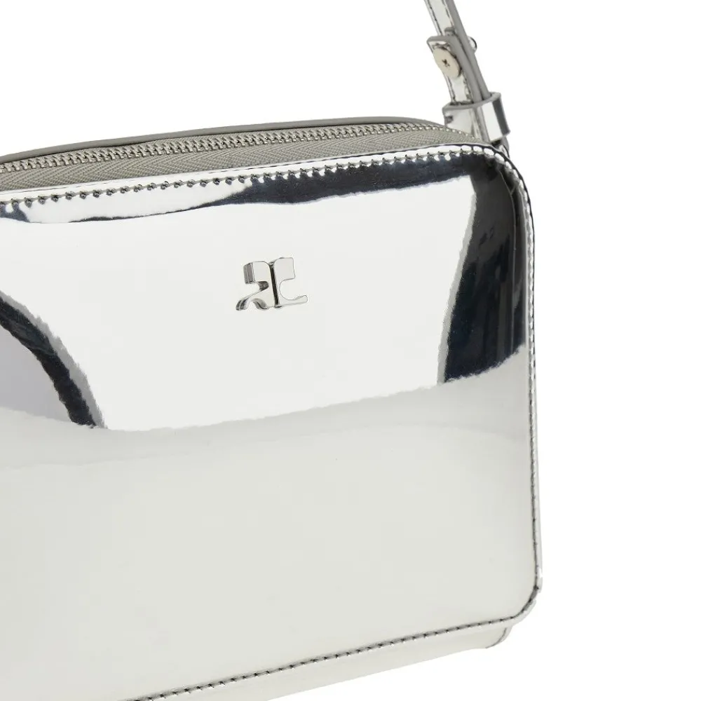 mirrored_faux_leather_clo_3.webp Sale Mirrored faux leather 'Cloud' mini bag Mini Bags