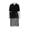 Clearance Mixed fabric midi dress Dresses