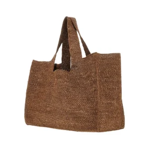 Discount Morea' synthetic straw maxi tote bag Shopping Bags