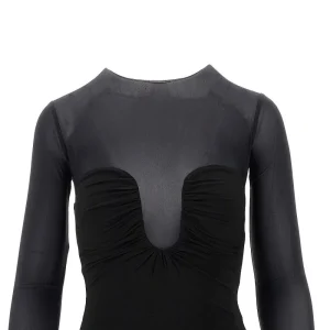 Discount Moulded neckline bodysuit Tops