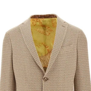 Outlet Mouliné tweed single-breasted jacket Jackets