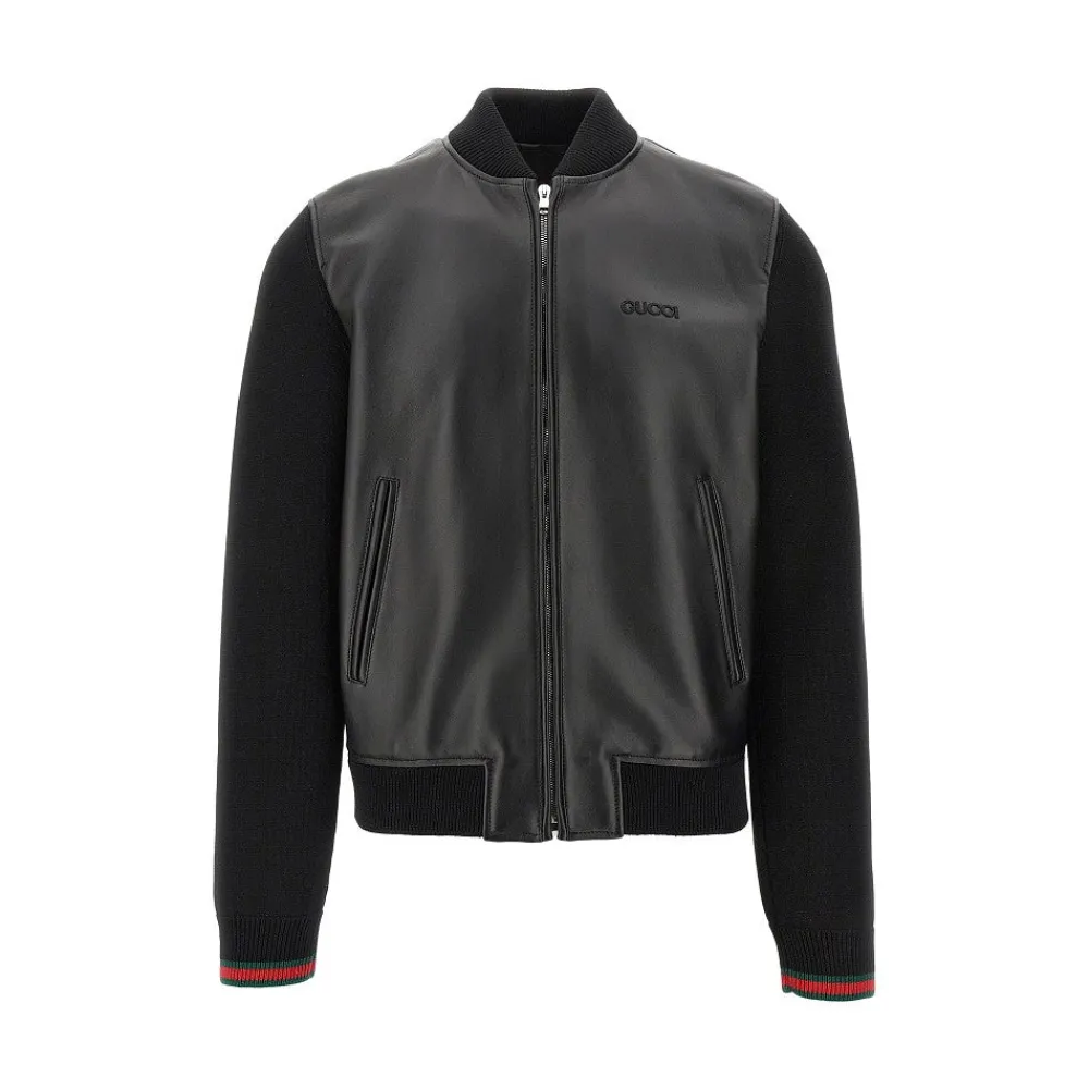 nappa_leather_and_knit_bo_0.webp Hot Nappa leather and knit bomber jacket Outerwear