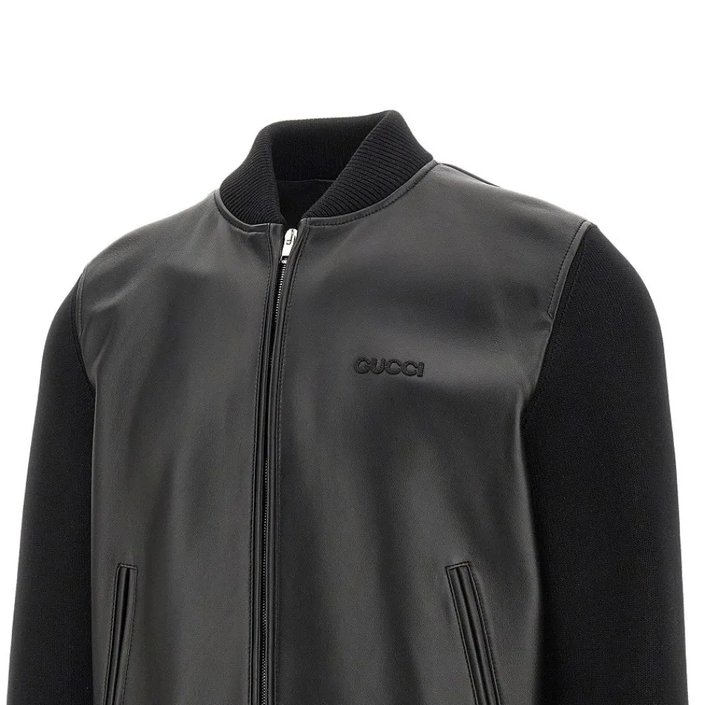 nappa_leather_and_knit_bo_1.webp Hot Nappa leather and knit bomber jacket Outerwear
