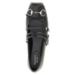 Best Nappa leather ballet flats with Horsebit Flat Shoes