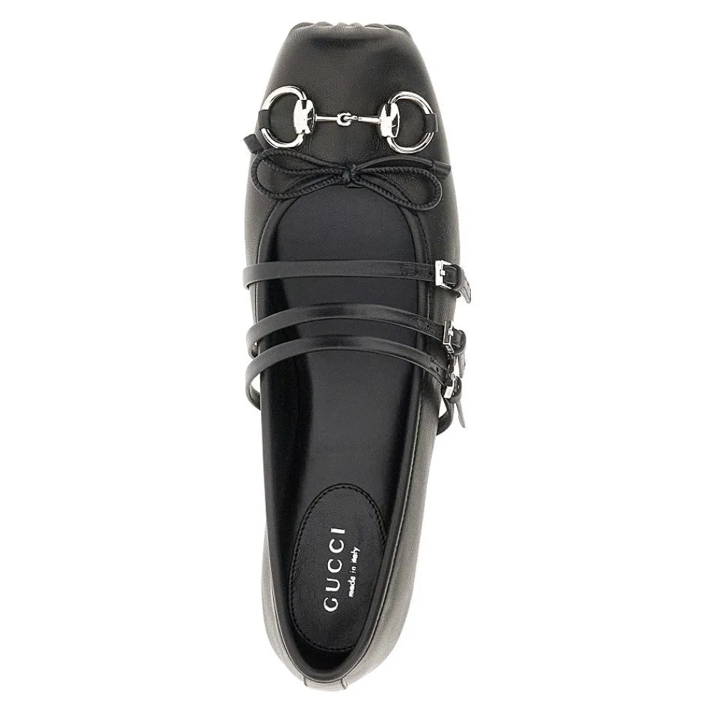 nappa_leather_ballet_flat_3.webp Best Nappa leather ballet flats with Horsebit Flat Shoes