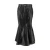 Outlet Nappa leather mermaid skirt Skirts