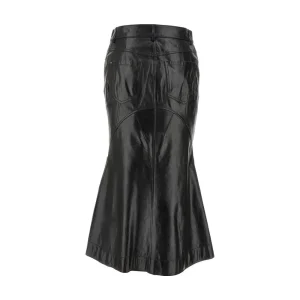 Outlet Nappa leather mermaid skirt Skirts
