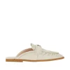 Online Nappa leather sabot with Love Birds detail Flat Shoes