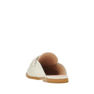 Online Nappa leather sabot with Love Birds detail Flat Shoes