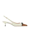 Online Nappa leather slingback pumps with bow Heeled Shoes