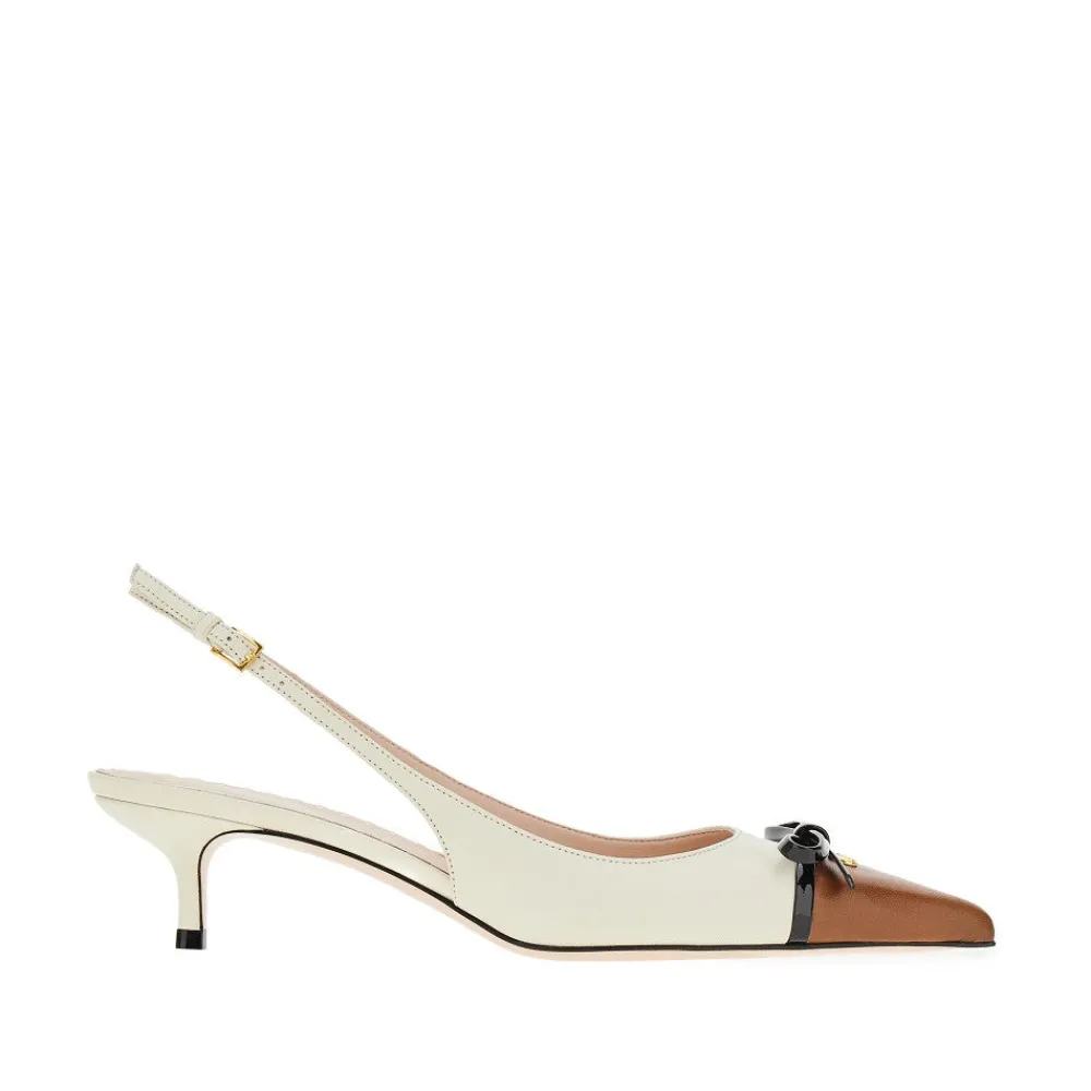 nappa_leather_slingback_p_0.webp Online Nappa leather slingback pumps with bow Heeled Shoes