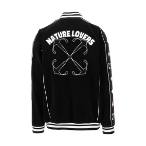Outlet Nature Lovers' chenille varsity jacket Jackets