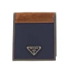 Sale Nylon and leather bi-fold wallet Wallets And Small Leather Goods