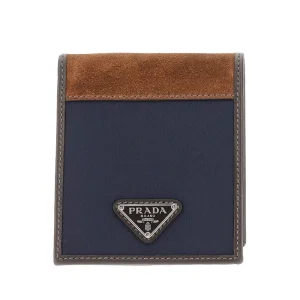 Sale Nylon and leather bi-fold wallet Wallets And Small Leather Goods