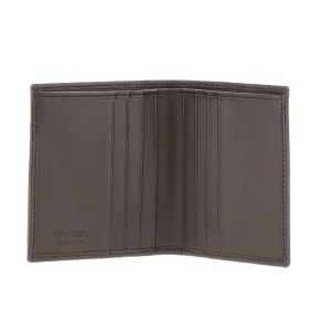 Clearance Nylon and leather horizontal bi-fold wallet Wallets And Small Leather Goods