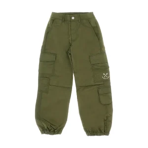 Outlet Nylon cargo pants with logo embroidery Kids Clothing