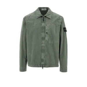New Old effect cotton overshirt Jackets | Shirts
