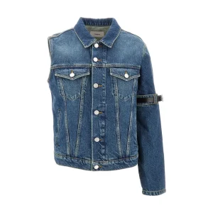 Discount One-Arm denim jacket Jackets