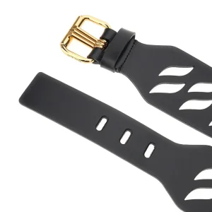 New Openworked motif leather belt Belts