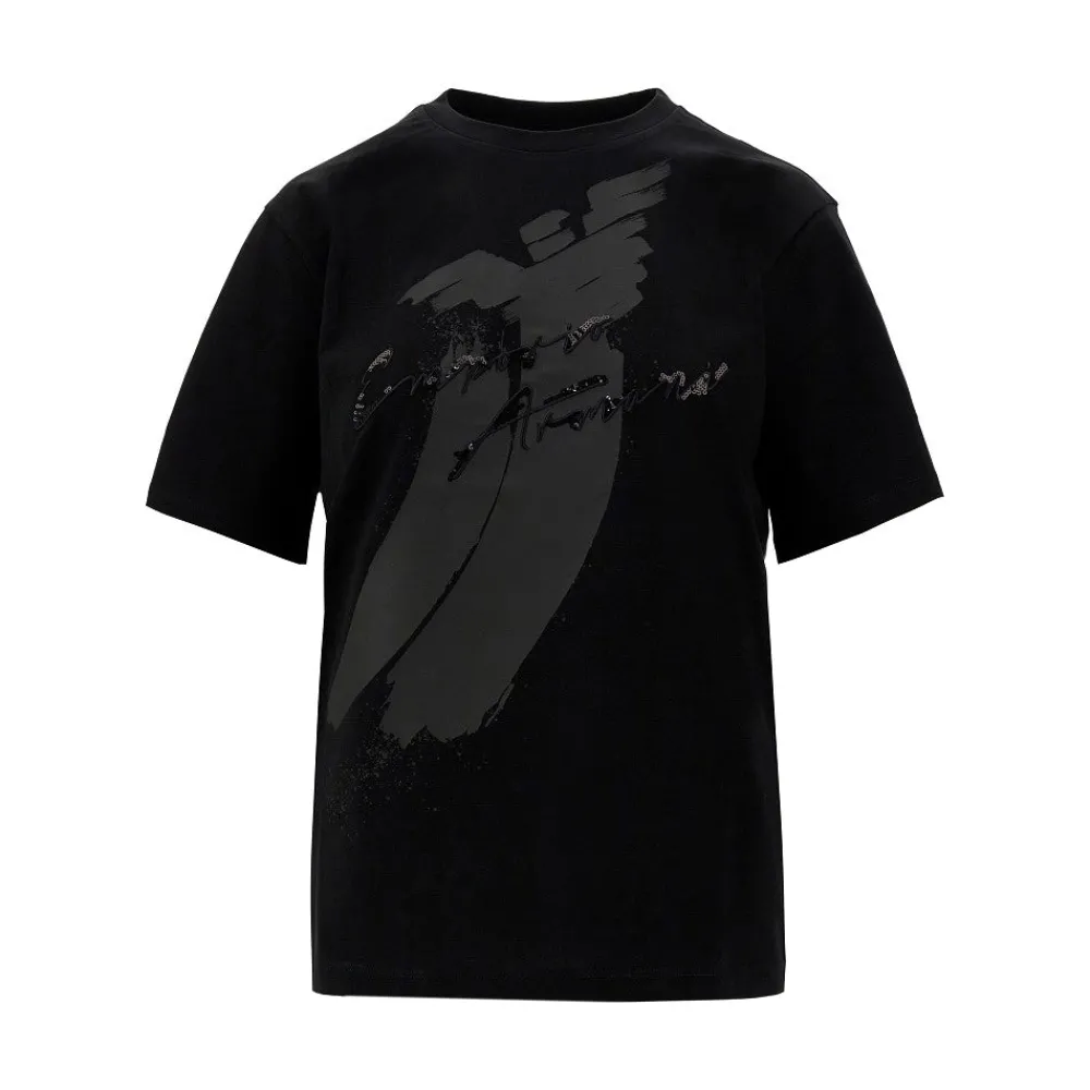 organic_cotton_tshirt_wit_0.webp Outlet Organic cotton T-shirt with logo Tops