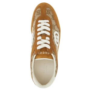 Online Original GG fabric and suede leather sneakers Sneakers