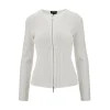 Sale Ottoman fabric full-zip cardigan Jackets