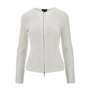 Sale Ottoman fabric full-zip cardigan Jackets