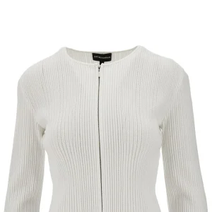 Sale Ottoman fabric full-zip cardigan Jackets