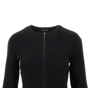 Discount Ottoman fabric full-zip cardigan Knitwear