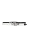 Clearance Oval D buckle metallized belt Belts