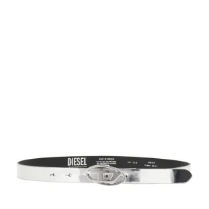 Clearance Oval D buckle metallized belt Belts