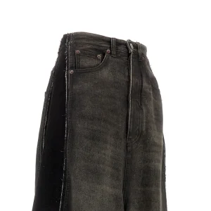 Discount Oversized jeans with side inlays Jeans