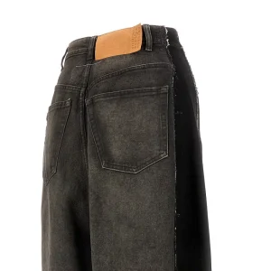 Discount Oversized jeans with side inlays Jeans